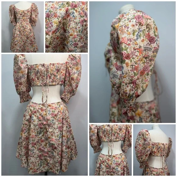 For Love and Lemons Arya Mini Dress NWOT sz medium - Picture 11 of 16